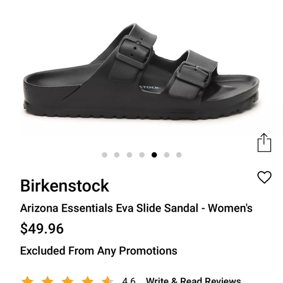 Birkenstock Arizona Black Slide Sandals - Picture 7 of 8